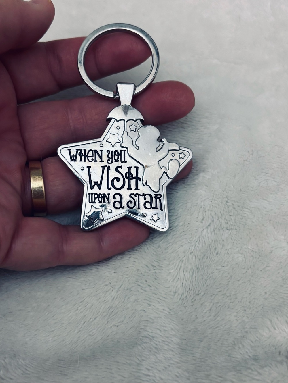 Disney Metal Keychain - "When You Wish Upon A Star"